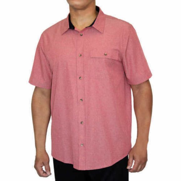 Red Blue Sport Style Custom Pickleball Shirts For Men